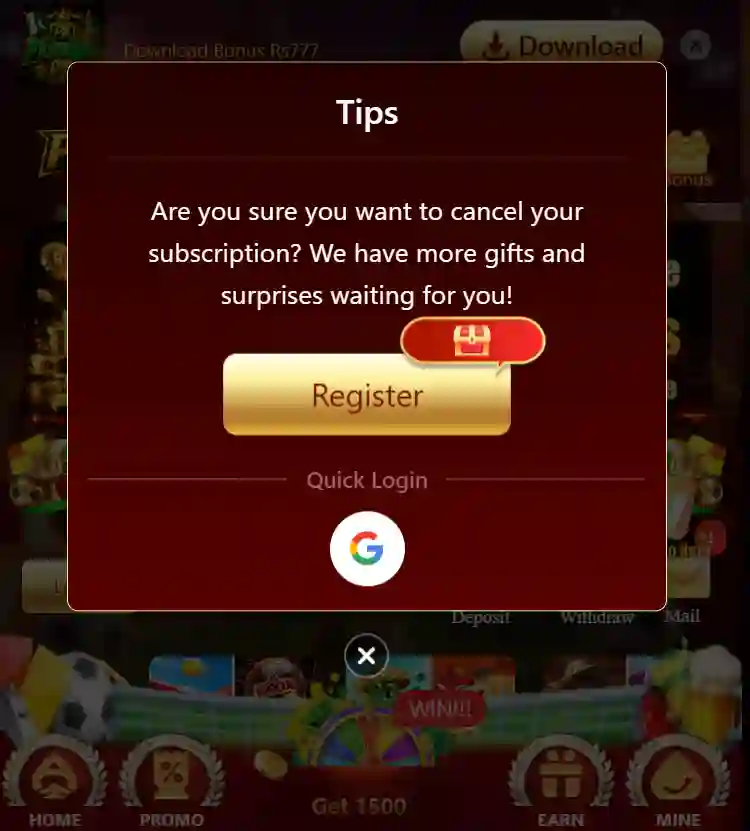 PKMega Game Login Rewards